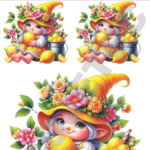 TRANSFER DTF APLIQUE GNOMOS E DUENDES 08 – 14X20CM. – REF: DAGED008