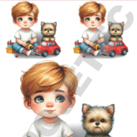 TRANSFER DTF APLIQUE MENINAS E MENINOS 06 – 14X20CM. – REF: DAMEM006