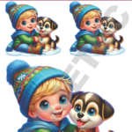 TRANSFER DTF APLIQUE MENINAS E MENINOS 07 – 14X20CM. – REF: DAMEM007