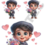 TRANSFER DTF APLIQUE MENINAS E MENINOS 08 – 14X20CM. – REF: DAMEM008