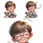 TRANSFER DTF APLIQUE MENINAS E MENINOS 09 – 14X20CM. – REF: DAMEM009