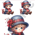 TRANSFER DTF APLIQUE MENINAS E MENINOS 10 – 14X20CM. – REF: DAMEM010