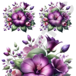 TRANSFER DTF APLIQUE FLORES E BORBOLETAS 06 – MED.: 14X20CM – REF: DAFEB006