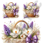 TRANSFER DTF APLIQUE FLORES E BORBOLETAS 09 – MED.: 14X20CM – REF: DAFEB009