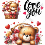 TRANSFER DTF APLIQUE LOVE 01 – 14X20CM. – REF: DALOV001