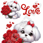 TRANSFER DTF APLIQUE LOVE 05 – 14X20CM. – REF: DALOV005