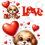 TRANSFER DTF APLIQUE LOVE 10 – 14X20CM. – REF: DALOV010