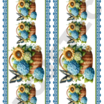 TRANSFER DTF BARRADINHOS FLORES E BORBOLETAS 02 – A4C/2 PARTES – REF: DTFBFEB002