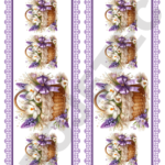 TRANSFER DTF BARRADINHOS FLORES E BORBOLETAS 09 – A4C/2 PARTES – REF: DTFBFEB009