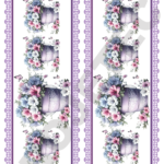 TRANSFER DTF BARRADINHOS FLORES E BORBOLETAS 10 – A4C/2 PARTES – REF: DTFBFEB010