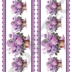 TRANSFER DTF BARRADINHOS FLORES E BORBOLETAS 13 – A4C/2 PARTES – REF: DTFBFEB013