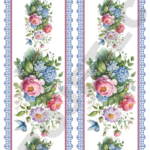 TRANSFER DTF BARRADINHOS FLORES E BORBOLETAS 15 – A4C/2 PARTES – REF: DTFBFEB015