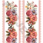 TRANSFER DTF BARRADINHOS FLORAL 02 – A4C/2 PARTES – REF: DTFBFL002