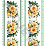 TRANSFER DTF BARRADINHOS FLORAL 03 – A4C/2 PARTES – REF: DTFBFL003