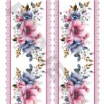 TRANSFER DTF BARRADINHOS FLORAL 06 – A4C/2 PARTES – REF: DTFBFL006