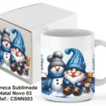 CANECA SUBLIMADA NATAL NOVO 003 – 300 ML. REF.: CSDM003 C/CAIXA DE CARTÃO