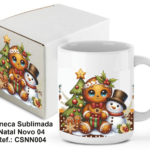 CANECA SUBLIMADA NATAL NOVO 004 – 300 ML. REF.: CSDM004 C/CAIXA DE CARTÃO