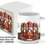 CANECA SUBLIMADA NATAL NOVO 008 – 300 ML. REF.: CSDM008 C/CAIXA DE CARTÃO