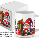 CANECA SUBLIMADA NATAL NOVO 009 – 300 ML. REF.: CSDM009 C/CAIXA DE CARTÃO