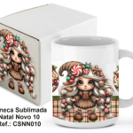 CANECA SUBLIMADA NATAL NOVO 010 – 300 ML. REF.: CSDM010 C/CAIXA DE CARTÃO