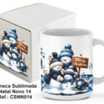 CANECA SUBLIMADA NATAL NOVO 014 – 300 ML. REF.: CSDM014 C/CAIXA DE CARTÃO