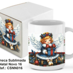 CANECA SUBLIMADA NATAL NOVO 016 – 300 ML. REF.: CSDM016 C/CAIXA DE CARTÃO