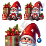 TRANSFER DTF APLIQUE NATAL NOVO 09 – 14X20CM. – REF: DANATN009