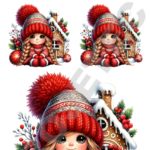 TRANSFER DTF APLIQUE NATAL NOVO 12 – 14X20CM. – REF: DANATN012