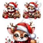 TRANSFER DTF APLIQUE NATAL NOVO 13 – 14X20CM. – REF: DANATN013