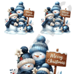 TRANSFER DTF APLIQUE NATAL NOVO 14 – 14X20CM. – REF: DANATN014