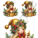 TRANSFER DTF APLIQUE NATAL NOVO 17 – 14X20CM. – REF: DANATN017